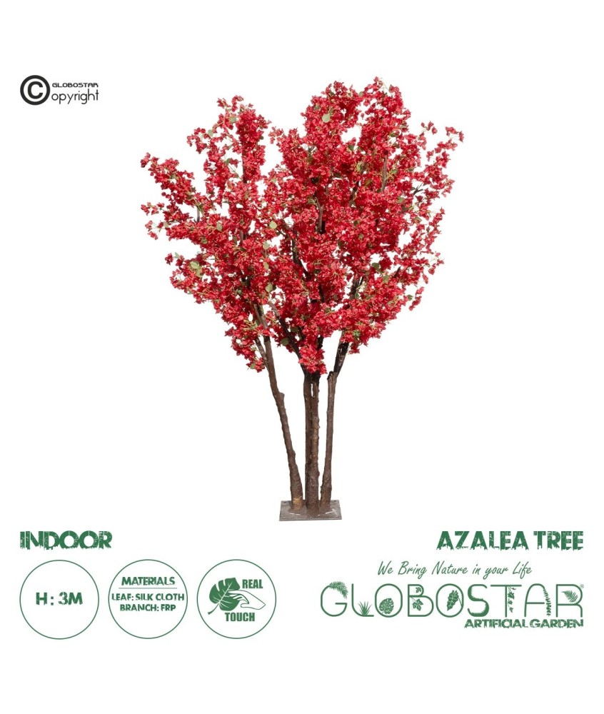 GloboStar® Artificial Garden AZALEA TREE 21059 Τεχνητό Διακοσμητικό Δέντρο Αζαλέα Μ230 x Π230 x Υ300cm